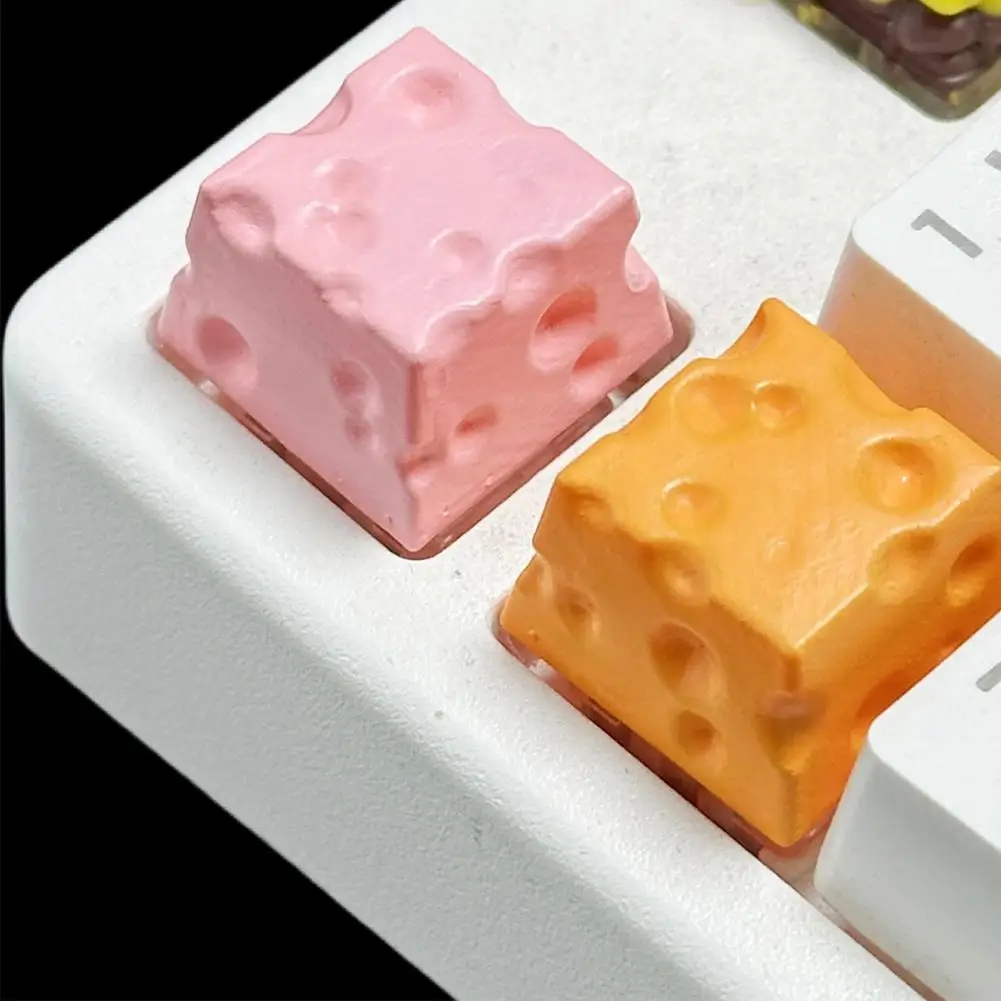 Resin High-end Handmade Resin Keycap For MX Switch Mechanical Keyboard ESC For KEY Chesse Cake Individuality For KEY Cap