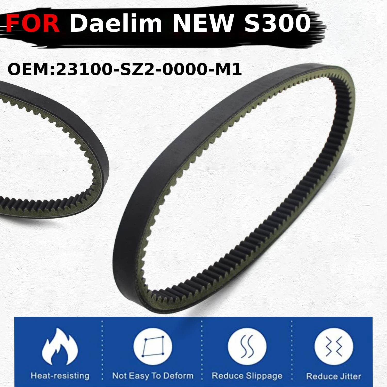 

Ремень трансмиссии для мотоцикла Daelim NEW S300 OEM:23100-SZ2-0000-M1 аксессуары для ремня трансмиссии мотоцикла