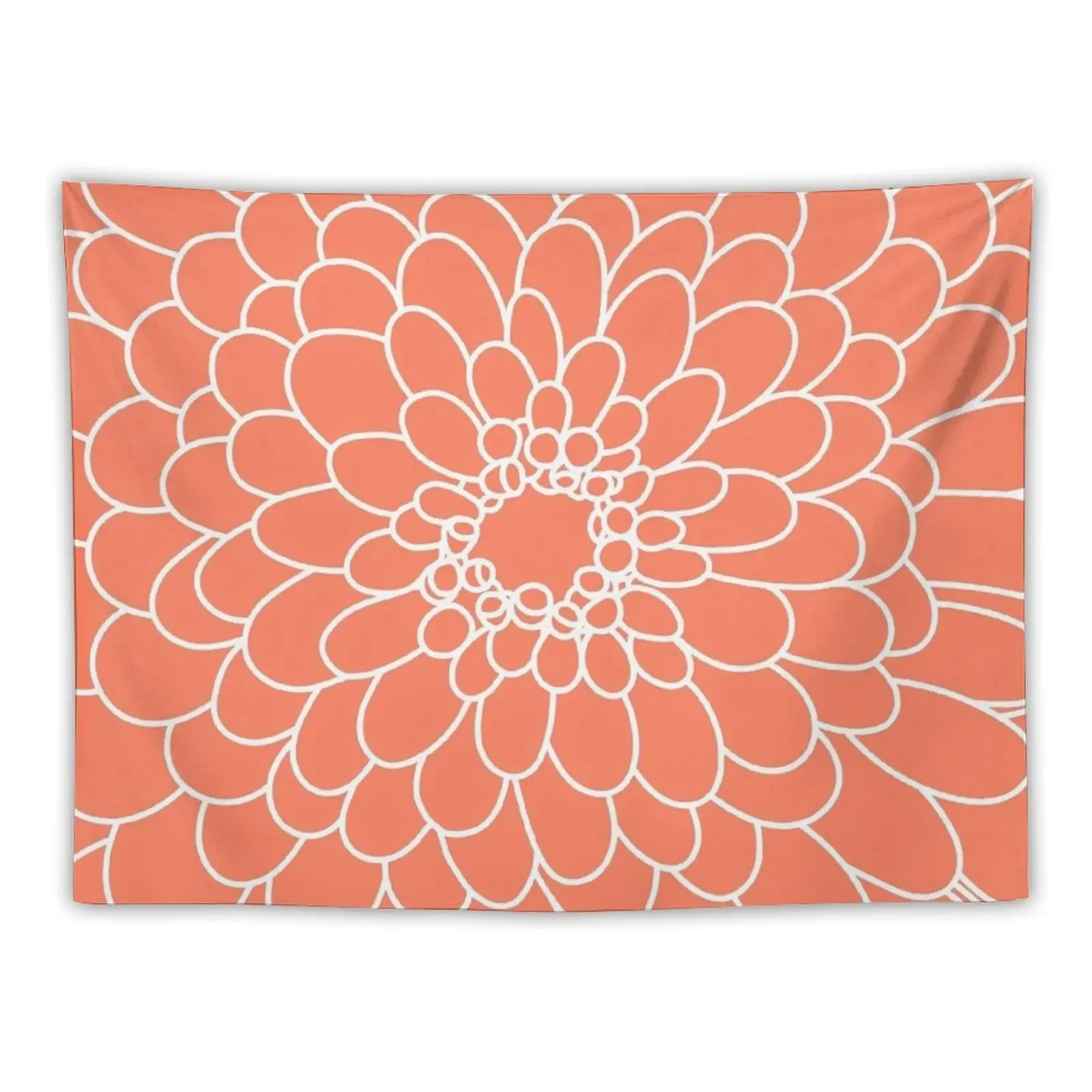 

Coral Chrysanth Tapestry Korean Room Decor House Decor Home Decor Accessories Room Decorations Aesthetic Tapestry