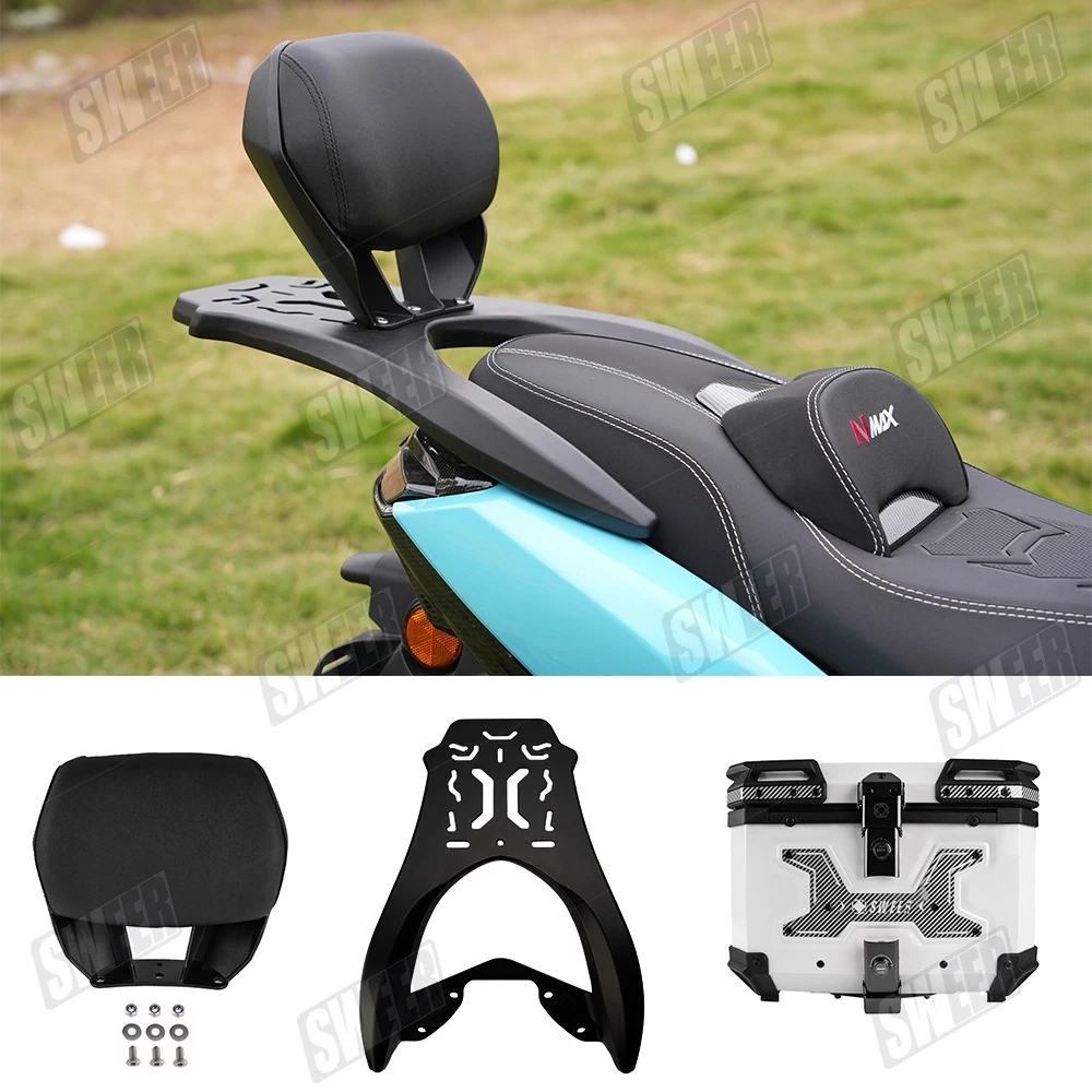 Schienale universale per moto, installazione multi-stile, adatto per Yamaha, Honda, Suzuki, Mercedes Benz, BMW
