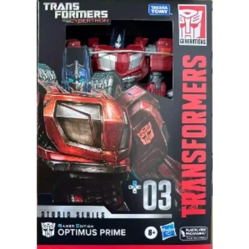 In Stock Hasbro Transformers Classic Toys Gamer Edition SSGE-03 Optimus Prime Action Figure Robot Toy Collectibles Gifts Hobbies view 6