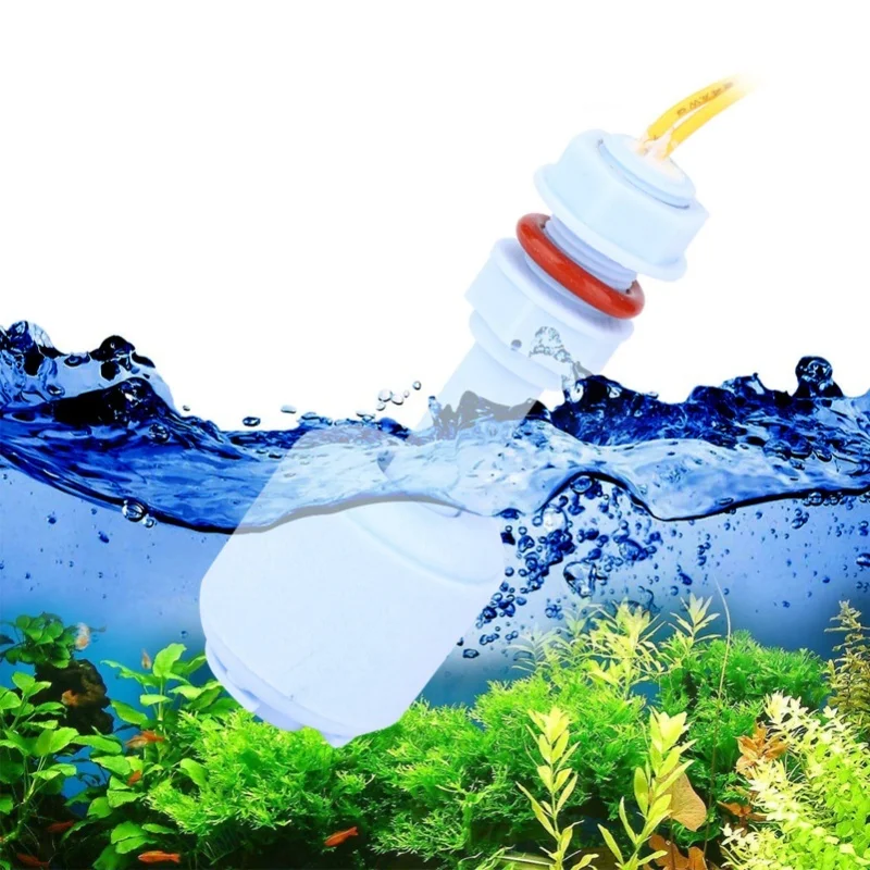 5 Buah Saklar Pelampung Plastik PP Pengontrol Sensor Tingkat Cairan Kolam Tangki Air Biru P5210