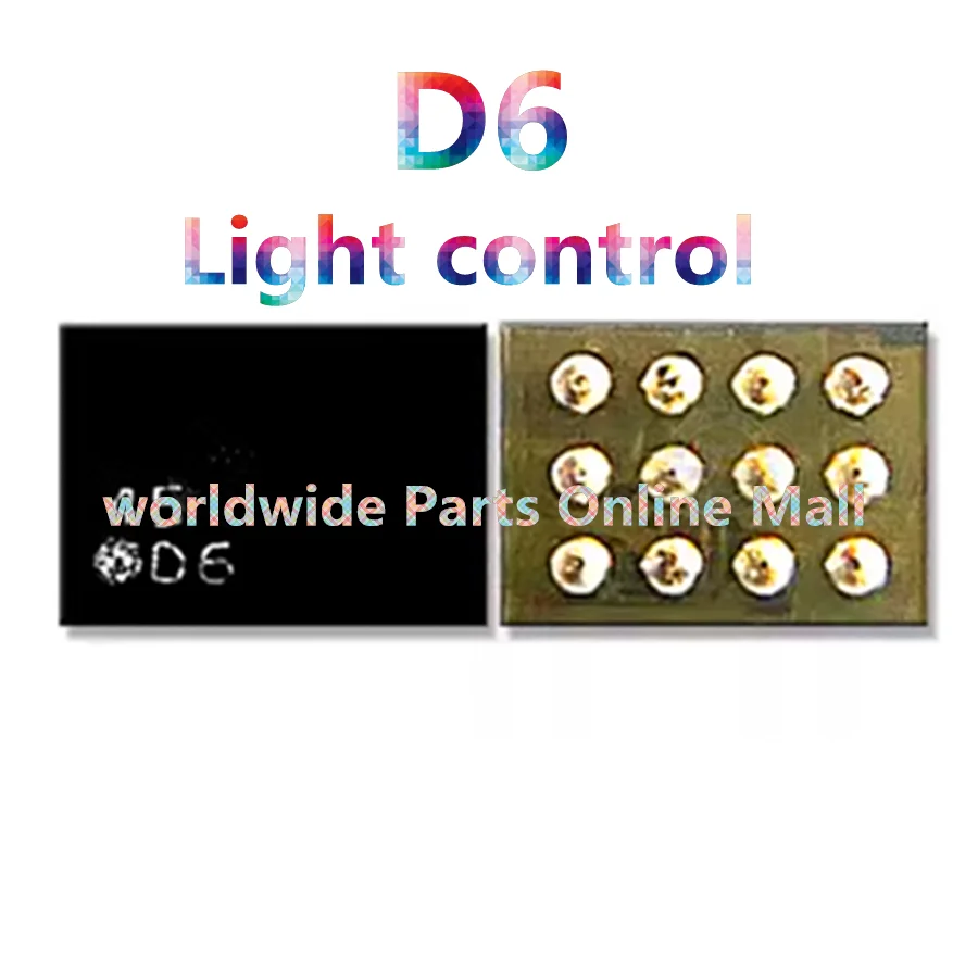 5pcs-100pcs D6 Light IC For OPPO MX3 MX4 Light chip For VIVO Light control IC 12 pins