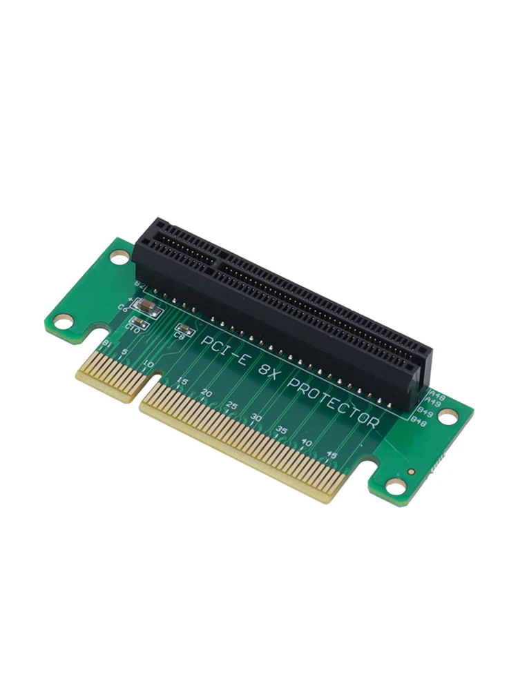 Adapter PCIe 8x konwerter kart rozszerzających 90 stopni PCI Express PCI-E X8 karta rozszerzeń dla komputera stacjonarnego serwera 1U 2U — zdjęcie 2