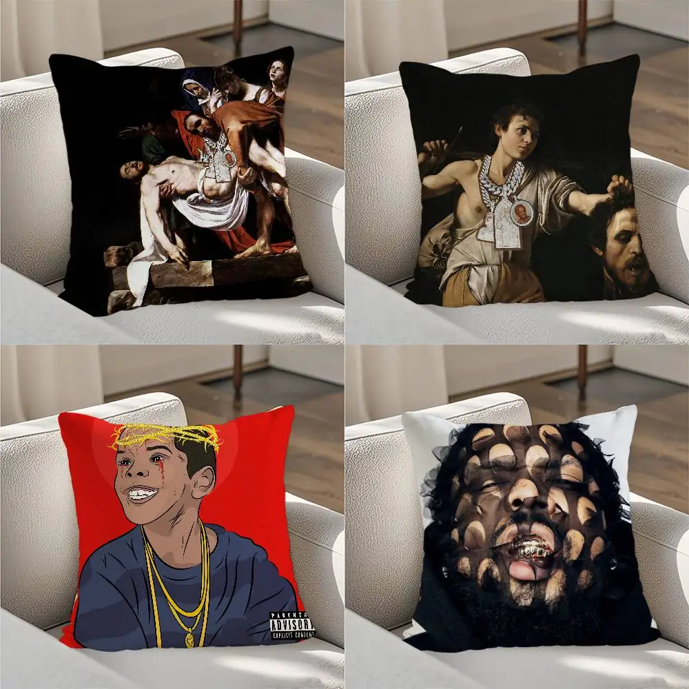 

W-Westside Gunn Pillow Case Luxury Double-sided For Car Pillows 45x45 Cushions Cover Home and Decoration Sofa Pillow case