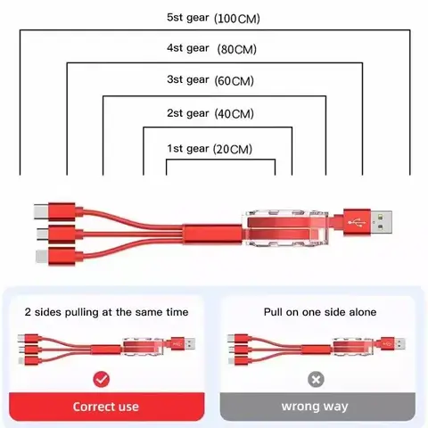 3-i-1 Micro USB Typ C Laddkabel Multiladdare För Audi Sline A4 TT A6 A3 A8 Q3 Q5 Q7 Q8 A5 A6 C7 Q5 B9 B7 Biltillbehör 10 best sales Audi RS4 B9 - №3