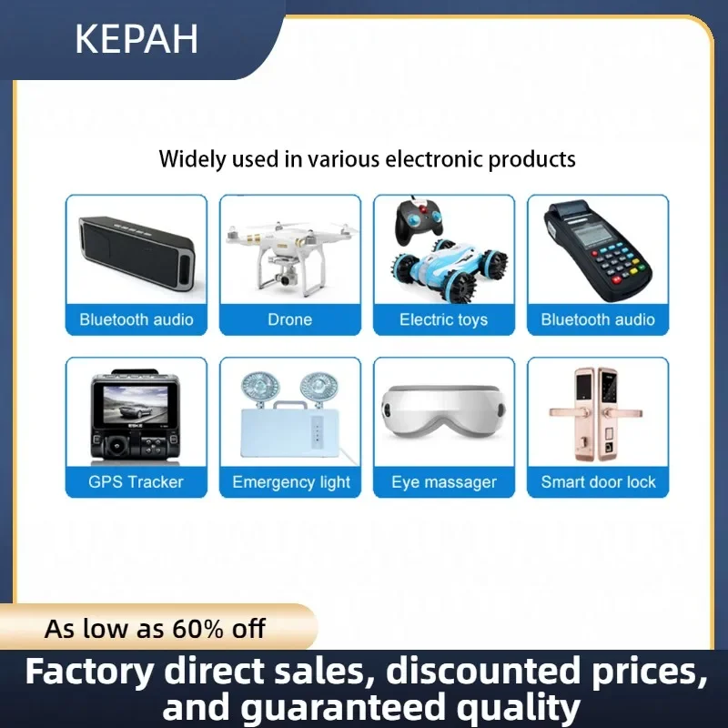 18650 3400mAh lithium batteries 7.4v 18650 li-ion rechargeable battery with wires and JST -XH 2Pconnector