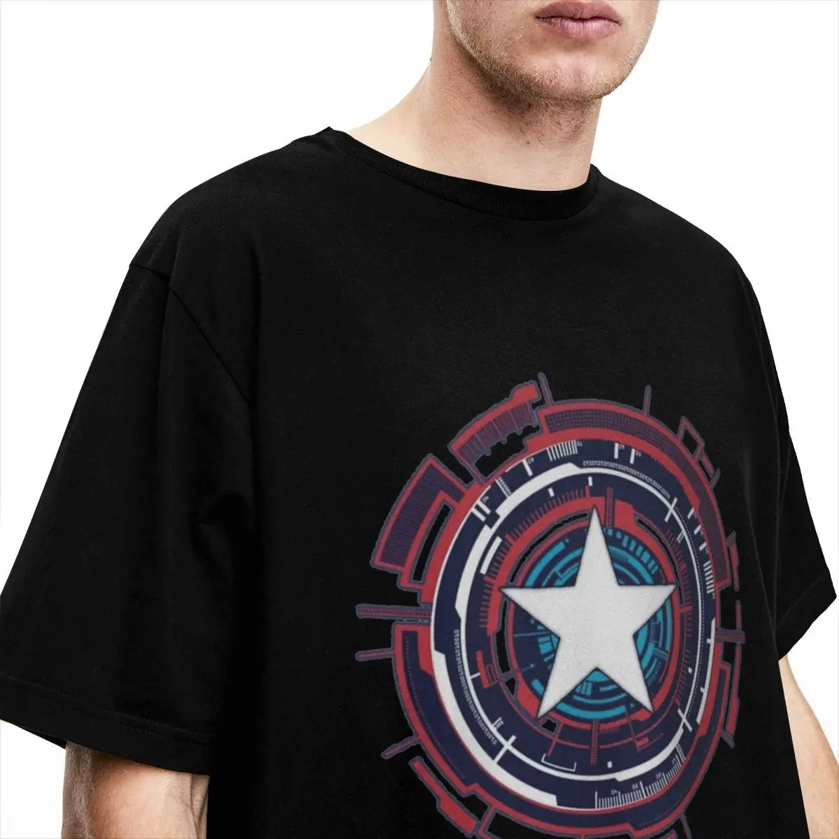 Vintage Hero Captain America T-Shirts Men Women Pure Cotton Tees Shirt Summer Clothes