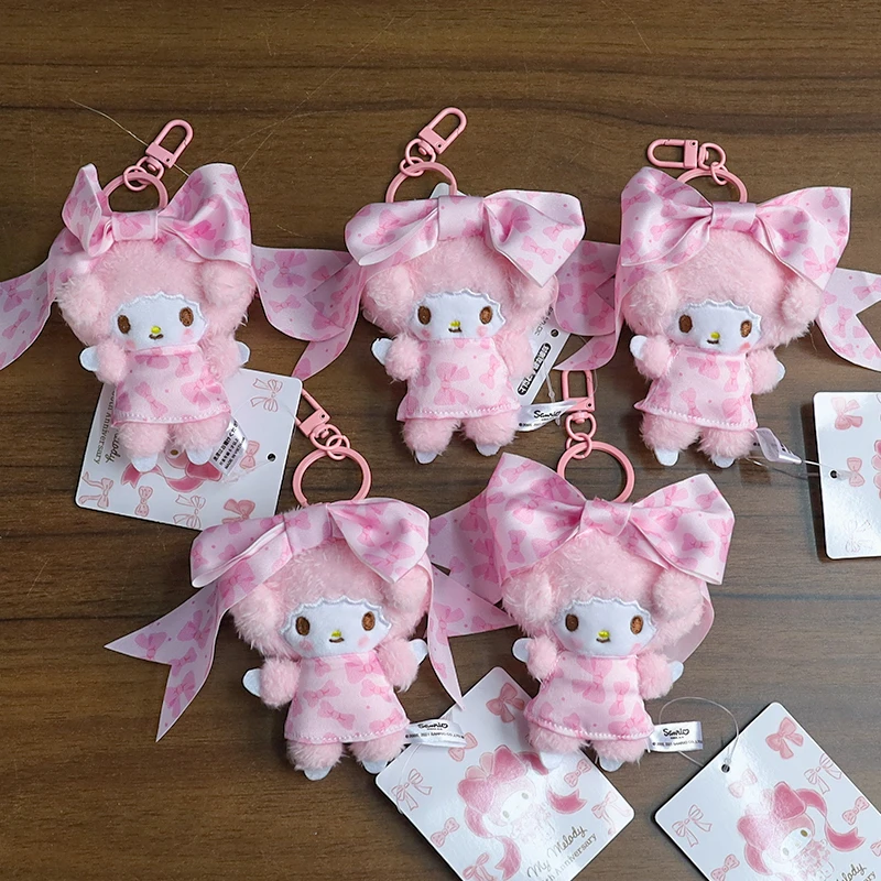 

Sanrio 50-летие My Melody плюшевые подвески с большим бантом Pochacco плюшевая сумка подвески милые плюшевые куклы My Melody брелки подарок