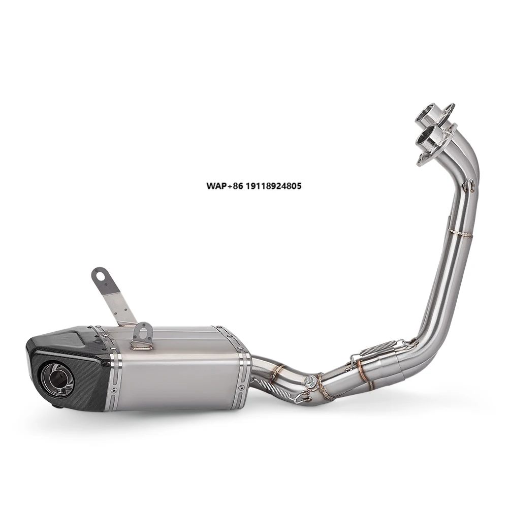 

2014-2023 MT07 XSR700 Complete Motorcycle Exhaust System Modified Exhaust Muffler with Bottom Box New Condition