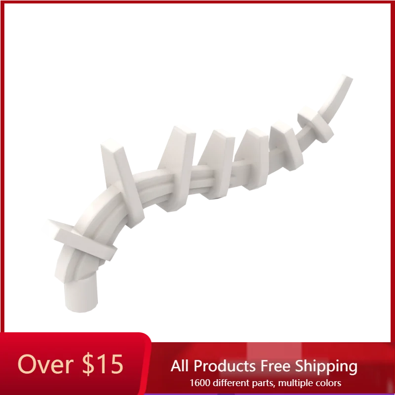 10PCS MOC 55236 Plant Vine Seaweed Attachment Tthorn Bionic Spine  Creative High-tech Building Block Model Kids Toys DIY Gifts