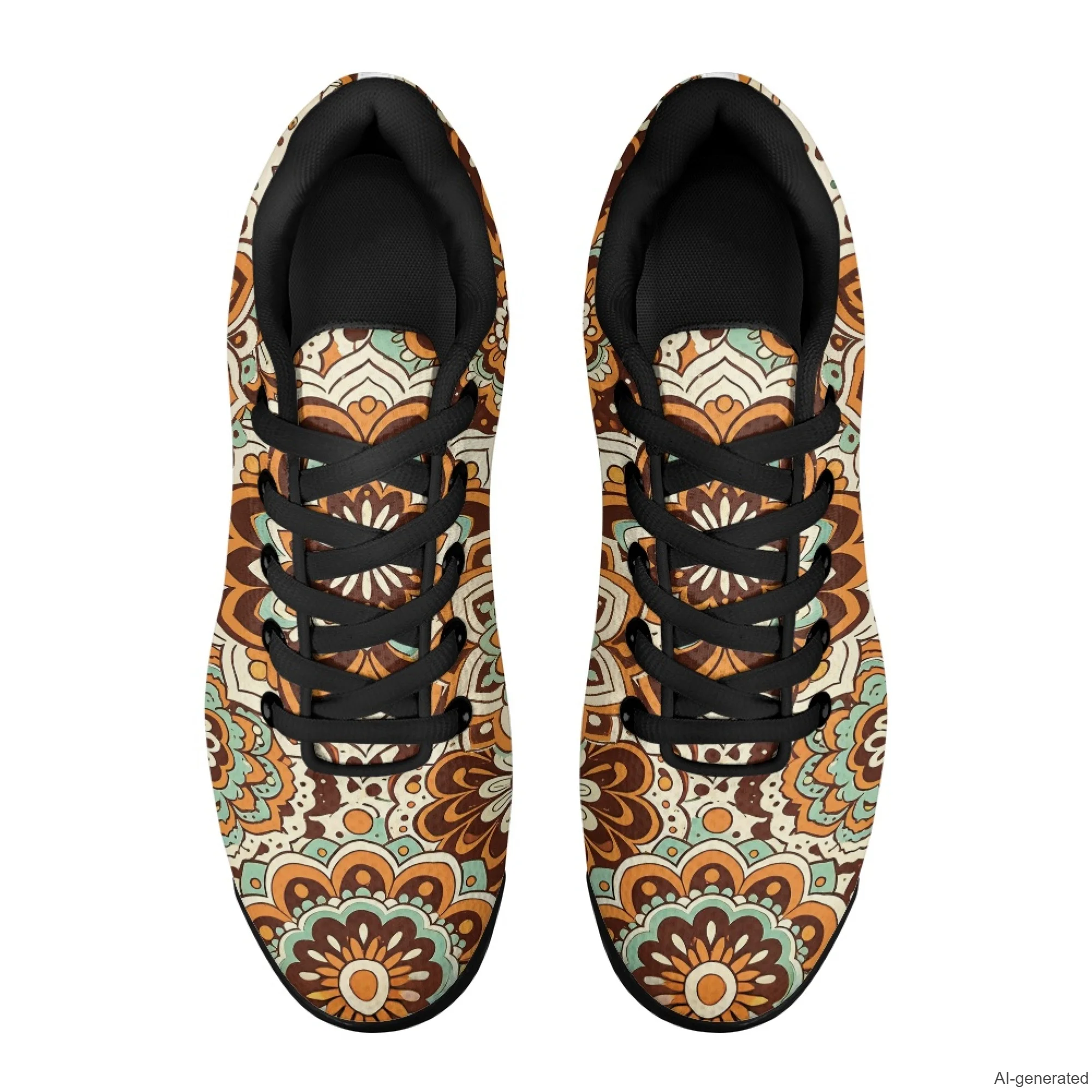 XIXIRIMIDO Air Shoes Mandala Men's Running Shoes Breathable Mesh Fashion Sneaker for Women Lightweight Work Shoes 36-48