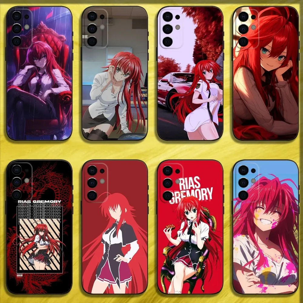 R-Rias Gremory High Phone Case For Samsung S24,S21,S22,S23,S30,Ultra,S20,Plus,Fe,Lite,Note,10,9,5G Black Soft Cover