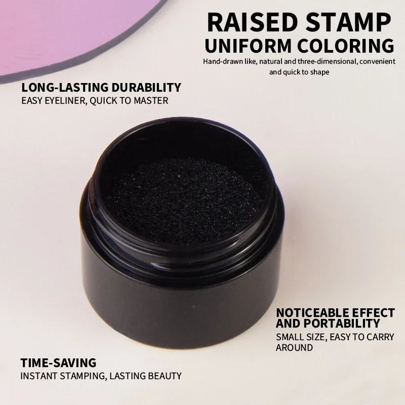 مقاوم للماء السفلى رمش ختم مجموعة جديدة سهلة الاستخدام سريعة الجافة العين اينر المحمولة 0.01 مللي متر تلميح أقل لاش ختم مع الحبر 2 في 1