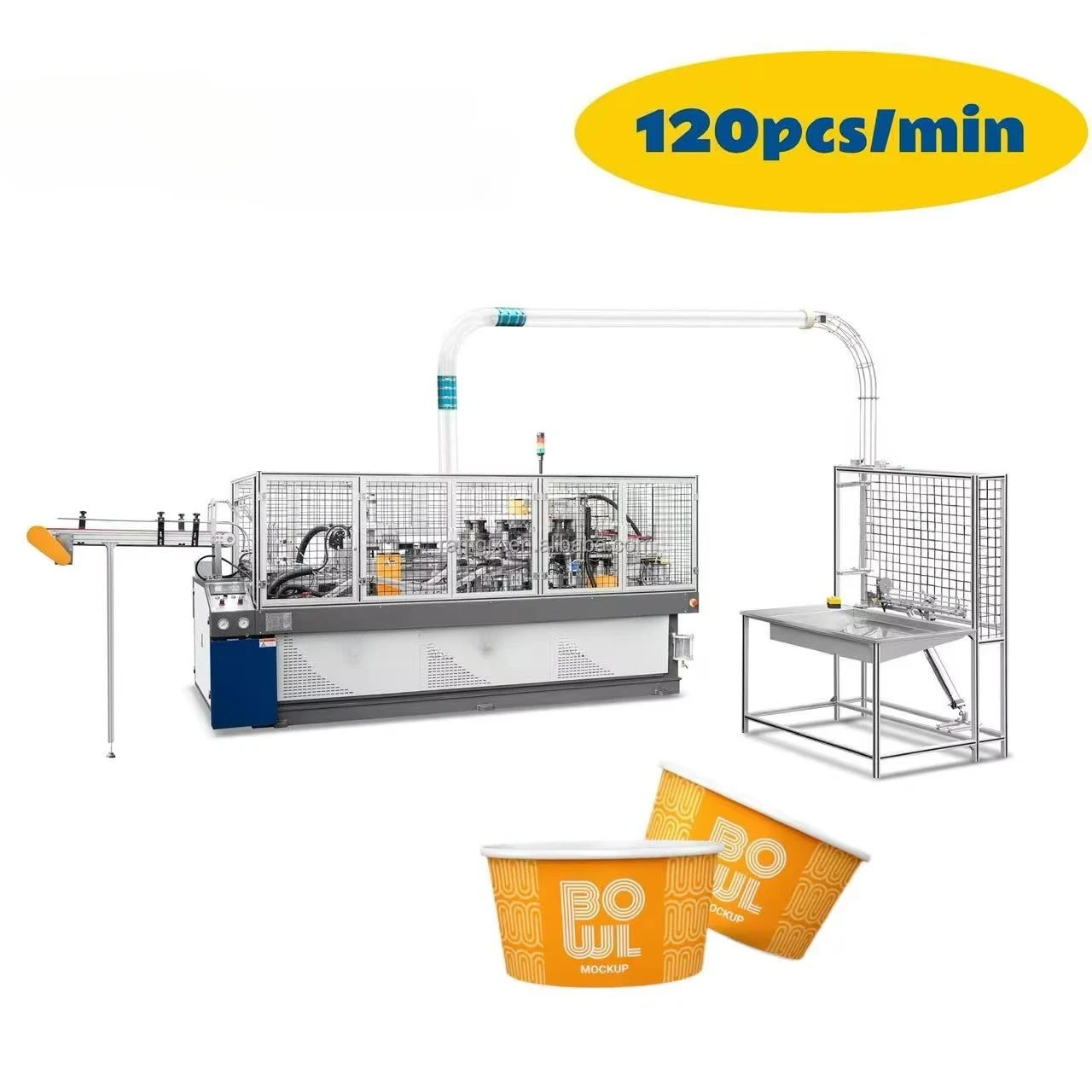 Factory Direct Sales Customizable Fast Food Recycling Paper Products Machinery Lunch Box Forming Paper Bowl Making Machine