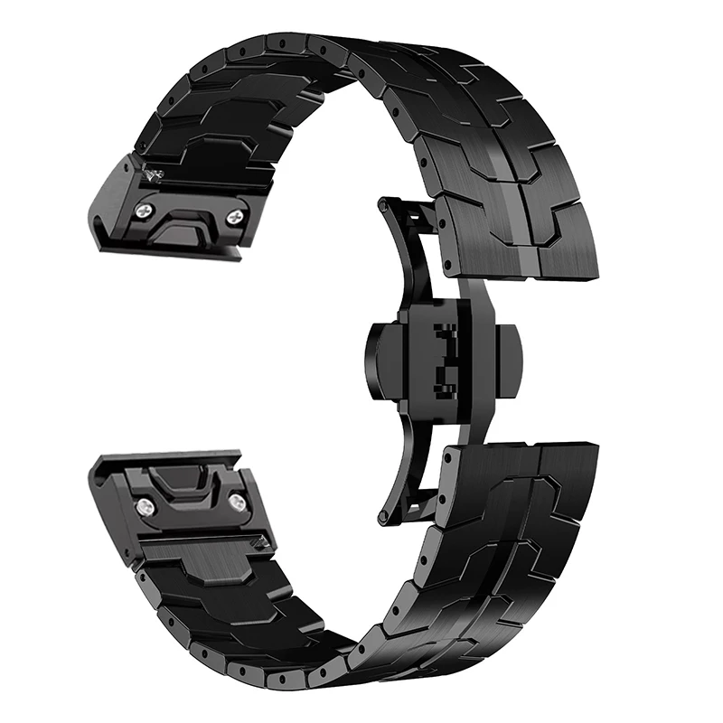 Cinturino in acciaio Stianless Quick Fit da 22mm 26mm per Garmin Fenix 8 47mm/Fenix E/Fenix 6 Pro/6/7/7 Pro/5/5 Plus Smart Watch cinturino in metallo