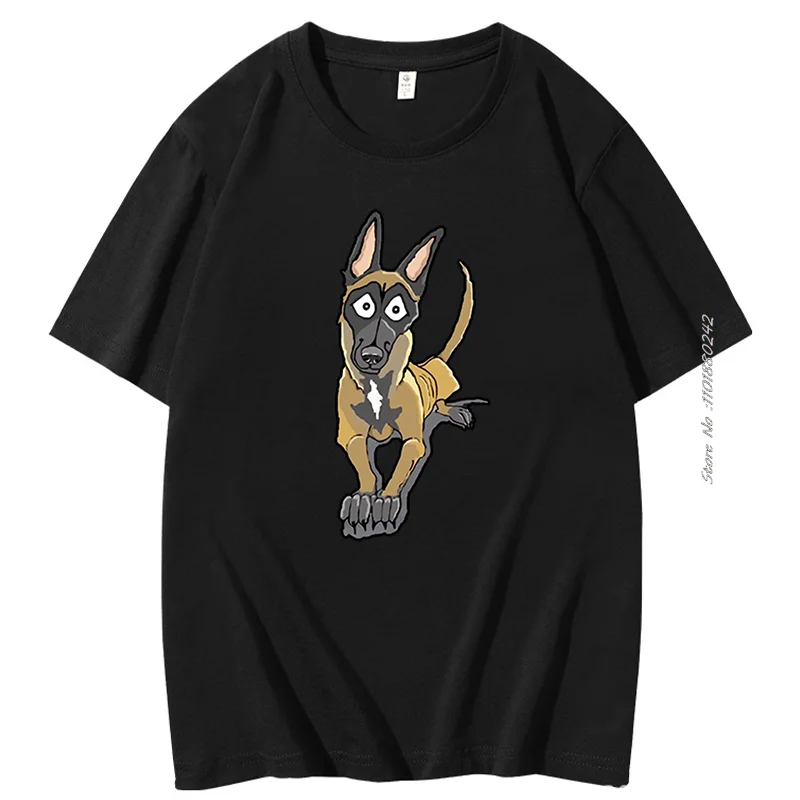 Men's T-Shirt Summer Casual Cotton T Shirt Popular The Malinois Mens Premium Fashion Trend T Shirt Men's Short Sleeve T-Shirt