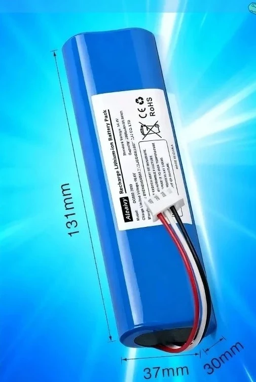 

FOR 6800mAh Rechargeable Li-ion Battery 14.4V for Ecovacs Deebot Ozmo 900 Series&N8 Pro Robot Vacuum Cleaner, Stable Performance