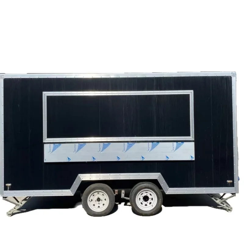 Food trailers, mobile food trucks, square food trailers
