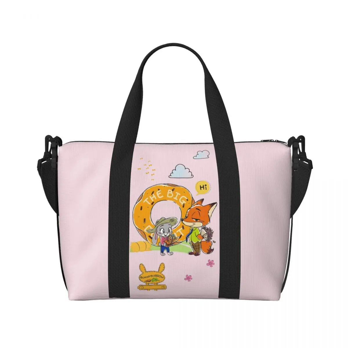 حقيبة حمل مخصصة من Zootopia للنساء ذات سعة كبيرة وحقائب سفر للصالة الرياضية على الشاطئ #2