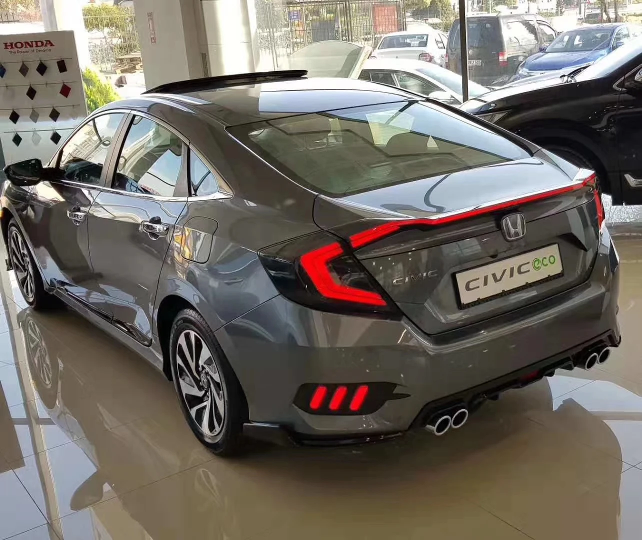 

DK Motion Led Tail Lights For Honda Civic 10th Generation Spoiler Lamp 2016 - 2020 Car Tail Lamp Trunk Lamp