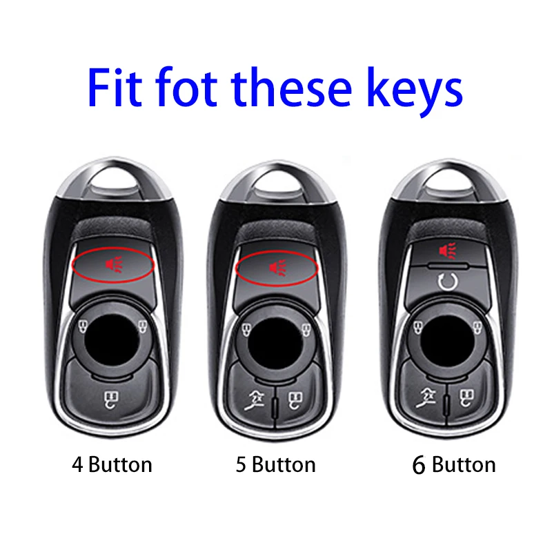 4/5/6 Button TPU Key Case Cover for OPEL Astra Buick ENCORE ENVISION NEW LACROSSE Rings Protect Shell Car Styling Protection