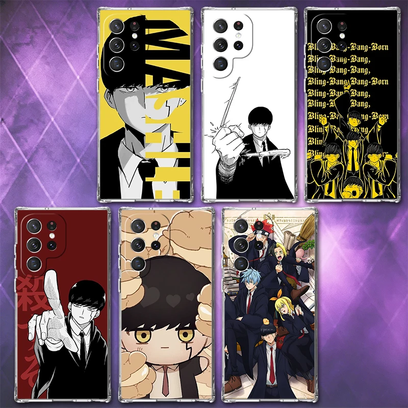 Mashle Magic And Muscles Anime Soft Phone Case For Samsung Galaxy S26 S25 Edge S24 S23 Ultra S21 S20 FE S22 Plus + Pattern Back