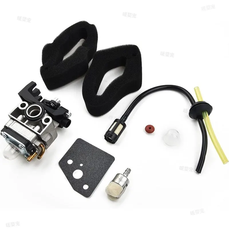 for Honda GX25 GX35 Air Filter Fuel Line Primer Bulb Brushcutter Carburetor Kit 16100-Z0H-825 for Whipper Snipper Trimmer