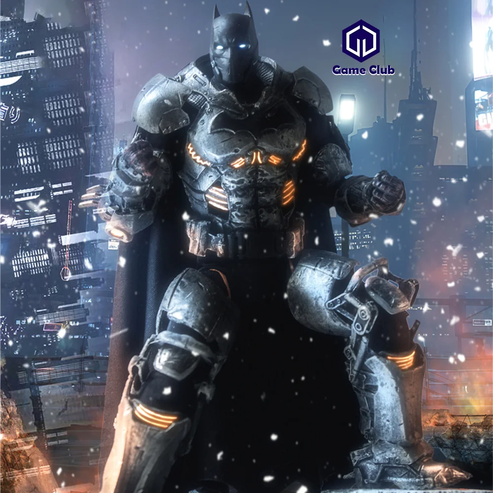 Stock Male Soldier Mobile Doll Revenge the Dark Knight Mech Batman with Cloak