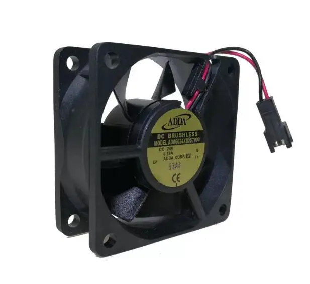 

ADDA AD06024XB257000 DC 24V 0.19A 60x60x25mm 2-Wire Server Cooling Fan