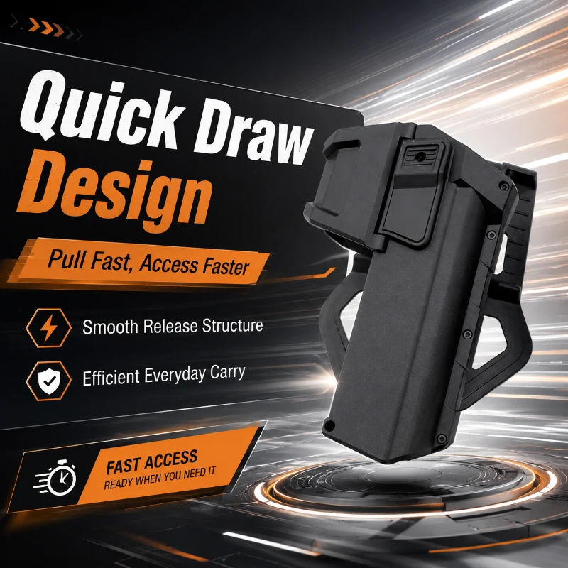 Multi Specification Waist Belt Carry Cover For G17 G18 1911 Support Attaching Outdoor Flashlight