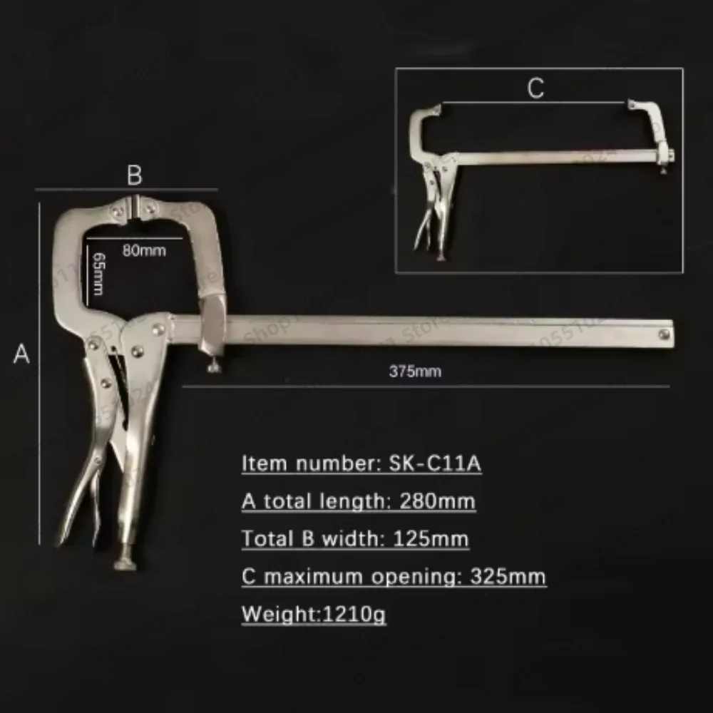 Universal Welding C-Type Quick Clamp F Clamp Adjustable Slide Rod Powerful Clamp Fixed Woodworking Clamp