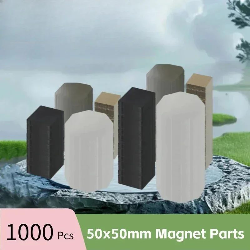 1000Pcs 50×50mm DIY Blank Magnetic Material Strong Magnetic Home Fridge Magnet Badge Machine Consumables Decoration Refrigerator