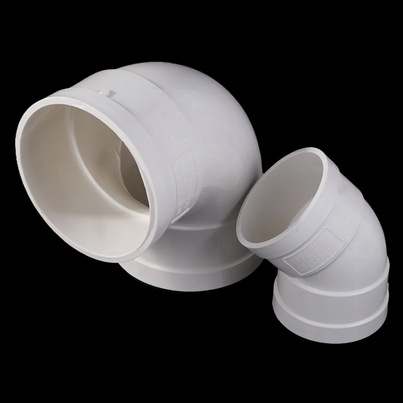 1PC Casa Bianco Tubi di Scarico in PVC Raccordi Gomito Tee Wye Accoppiamento Cleanout Gomito da 90 Gradi per Tubi in PVC Raccordi per Tubi di Scarico Gomito