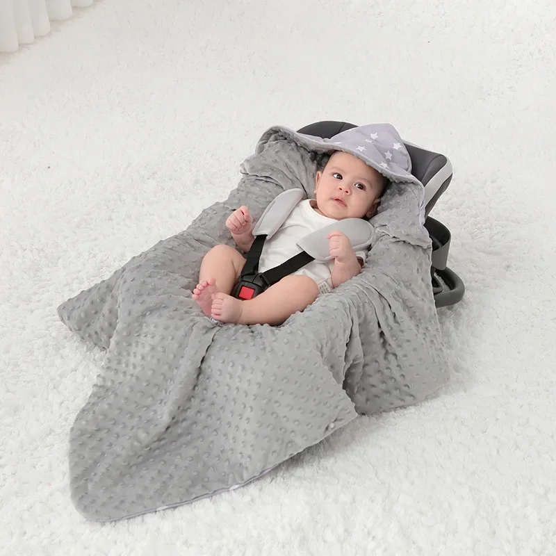 Baby Blanket Carrying Basket Carrying Quilt Stroller Blanket Autumn and Winter Cotton Jacket Windproof and Warm Small Blanket