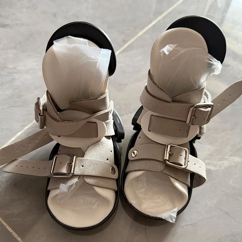 1Pair Adjustable Children Dennis Brown Shoes-Club Foot Corrective Shoes Children Dennis Brown Shoes-No Shoe Rack