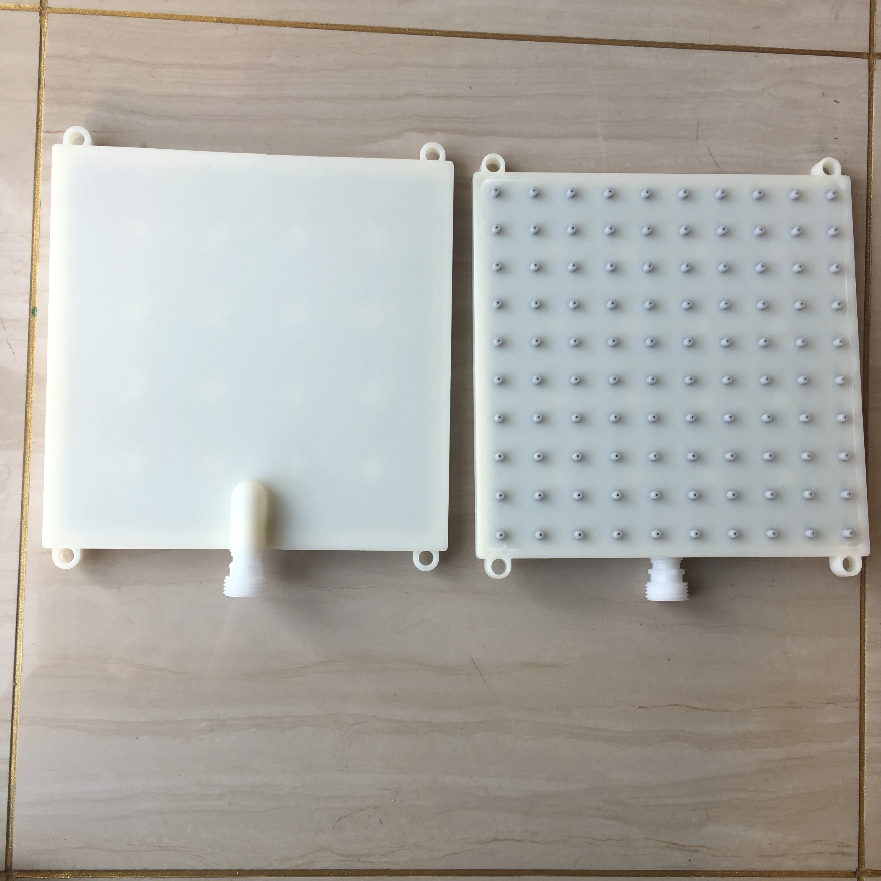 ABS 185mmx185mm Square Shower Thread Type Interface Shower Head  10 * 10 hole Top Spray Shower Head Accessories