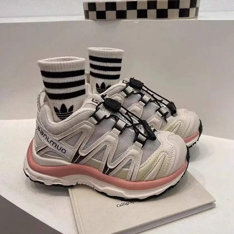 

New Spring Children Boys Girls Hiking Non-slip Sneakers Baby Toddler Kid's Soft Soled Mesh Light Breathable Sports Running Shoes