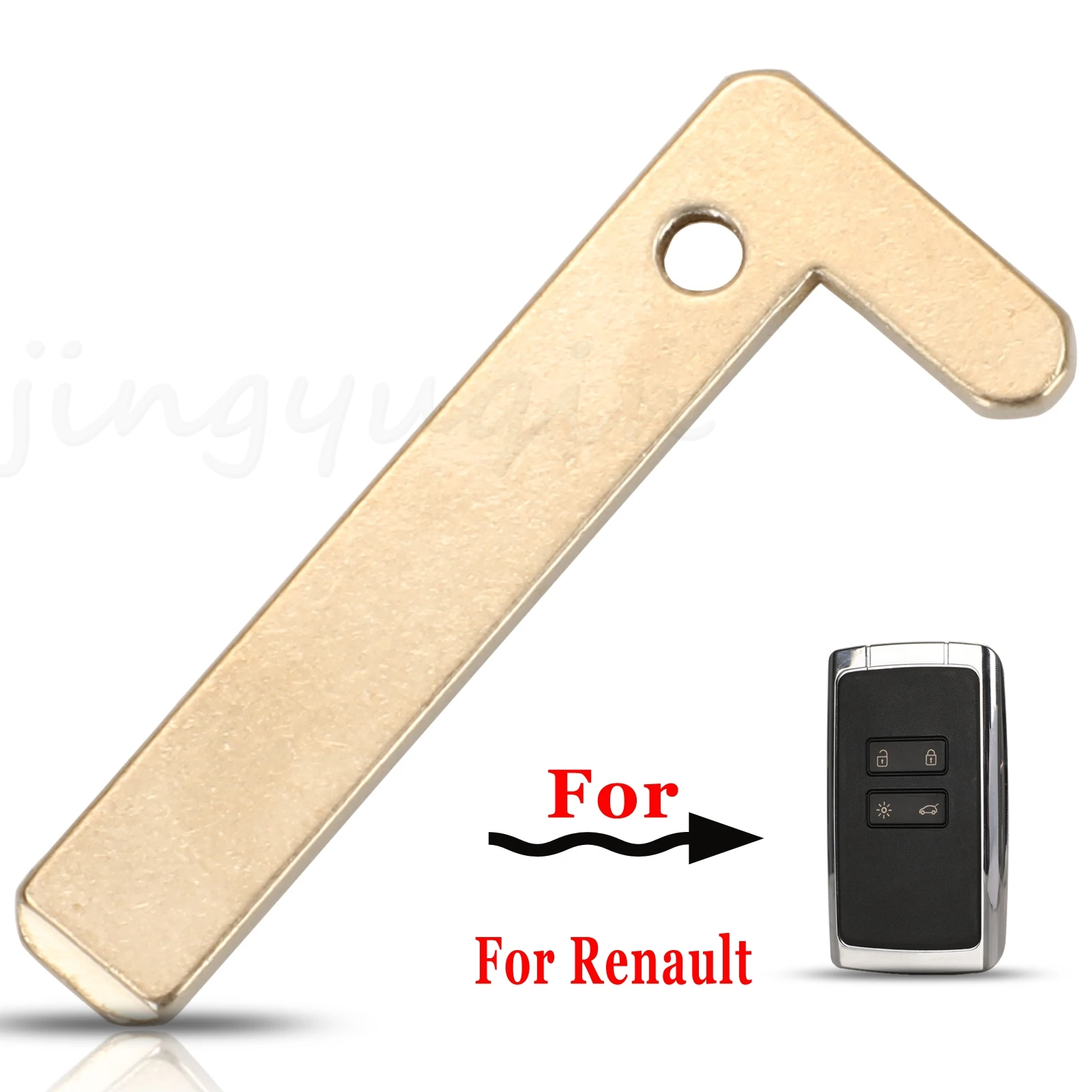 

Jingyuqin 10pcs For Renault Megane 4 Talisman 5 Espace 5 Kadjar Remote Car Key Keyless Emergency Insert Uncut Blade Blank