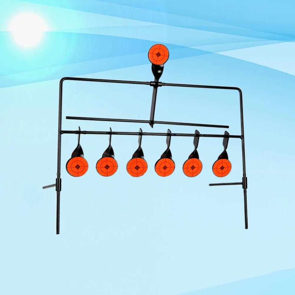 سبعة رؤوس إعادة الضبط التلقائي الصلب الهدف ممارسة لعبة الرماية في الهواء الطلق الصيد ممارسة اليد التنسيق العين التدريب