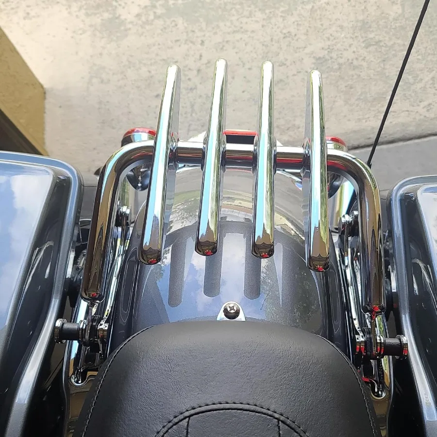 Chorme Supporto per bagagliaio staccabile 0925 Two Up Tour Pack Pak Top Box Montaggio portapacchi compatibile per Harley Davidson Touri