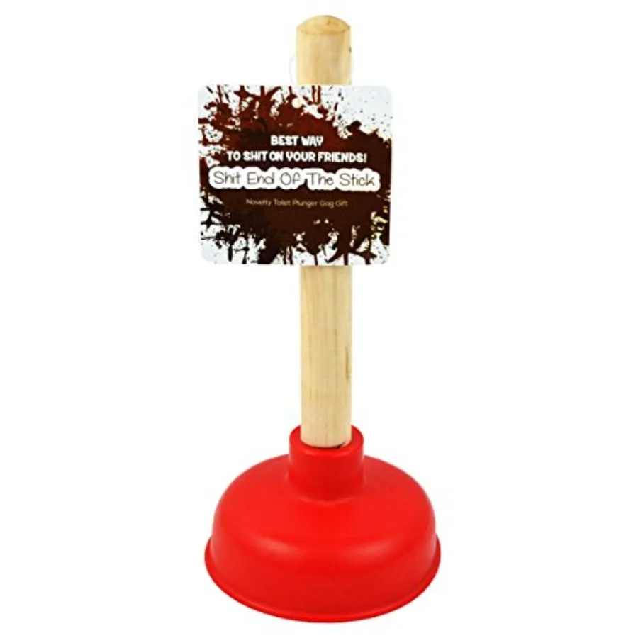 

Fairly Odd Novelties Shit End Of The Stick Novelty Gag Gift Prank Miniature Plunger
