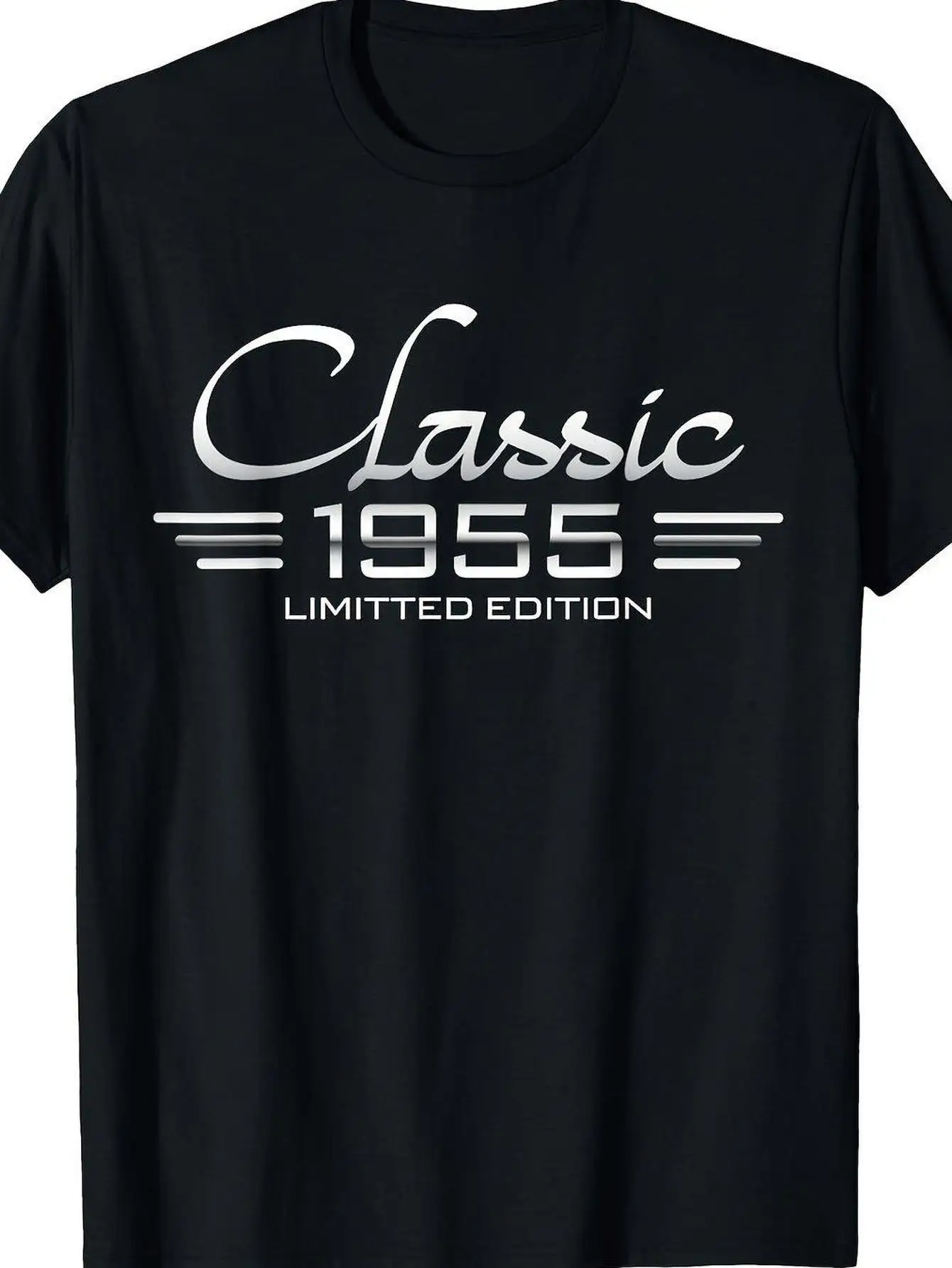 

Vintage 1955 70th Birthday Men's T-Shirt - 220g Pure Cotton Short Sleeve Round Neck Tee with Limited Edition Retro Graphic Print