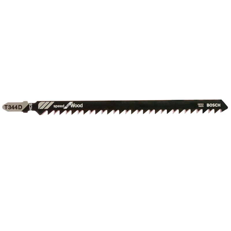 BOSCH 2608633A34 Jigsaw Blade T344D 5-Piece Wood Fast Cuts High Carbon Steel Curved Saw Tool Attachments