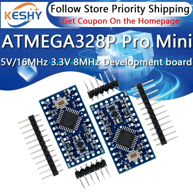 ATMEGA328P Pro Mini 328 Mini ATMEGA328 5V/16MHz ATMEGA328 3.3V 8MHz dla płyty rozwojowej Arduino — zdjęcie produktu 6