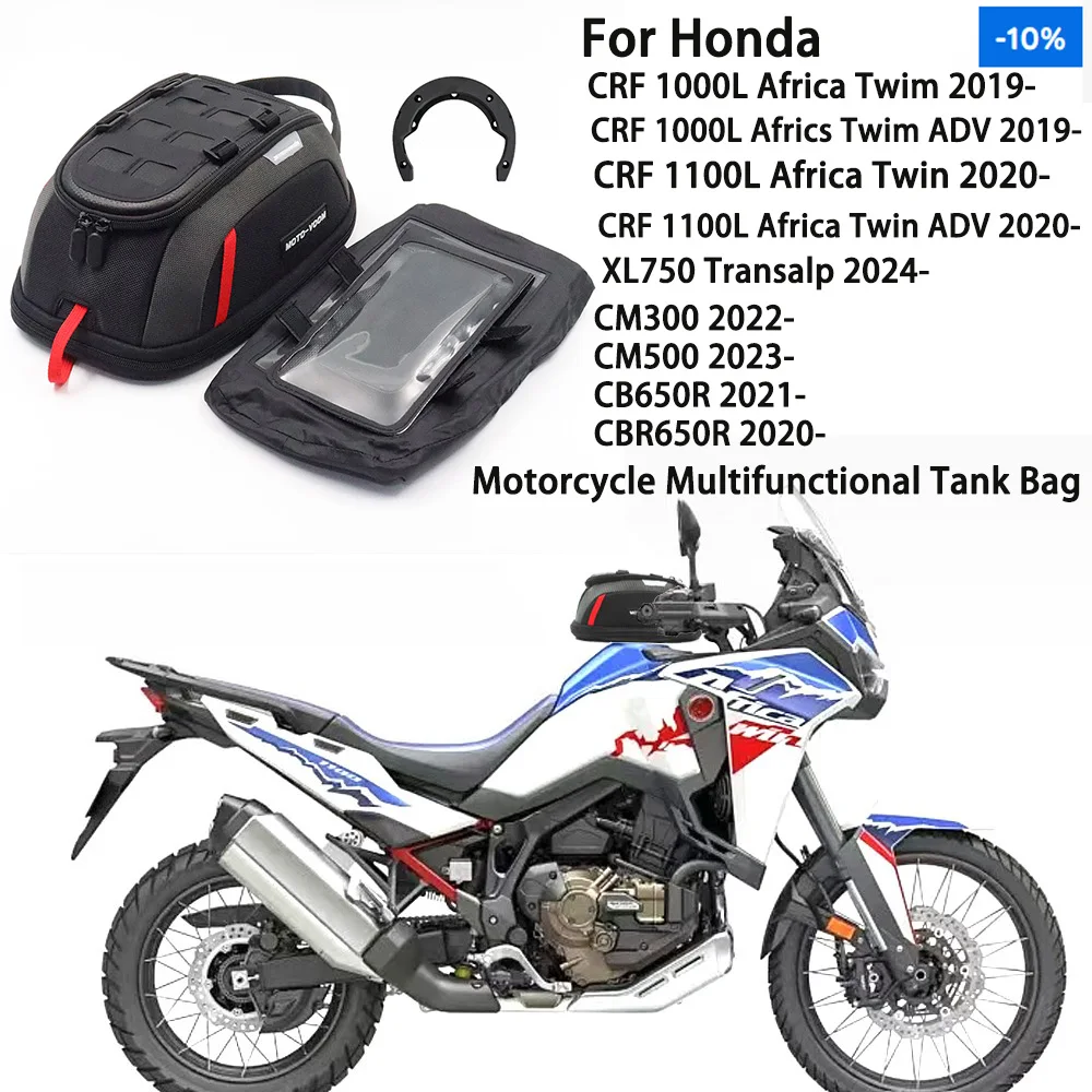 

For Honda CB500R CB650R CBR650R CRF1000L Africa Twin CRF1100L Africa Twin adv xl750 Transalp Motorcycle Multifunctional Tank Bag