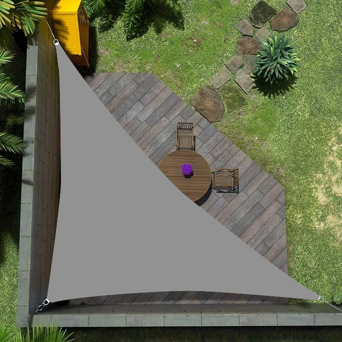 Triangular Shade Sails Are Waterproof and Block UV Rays, Making Them Ideal for Outdoor Use, Gardens, Pergolas, Patios, Parties,