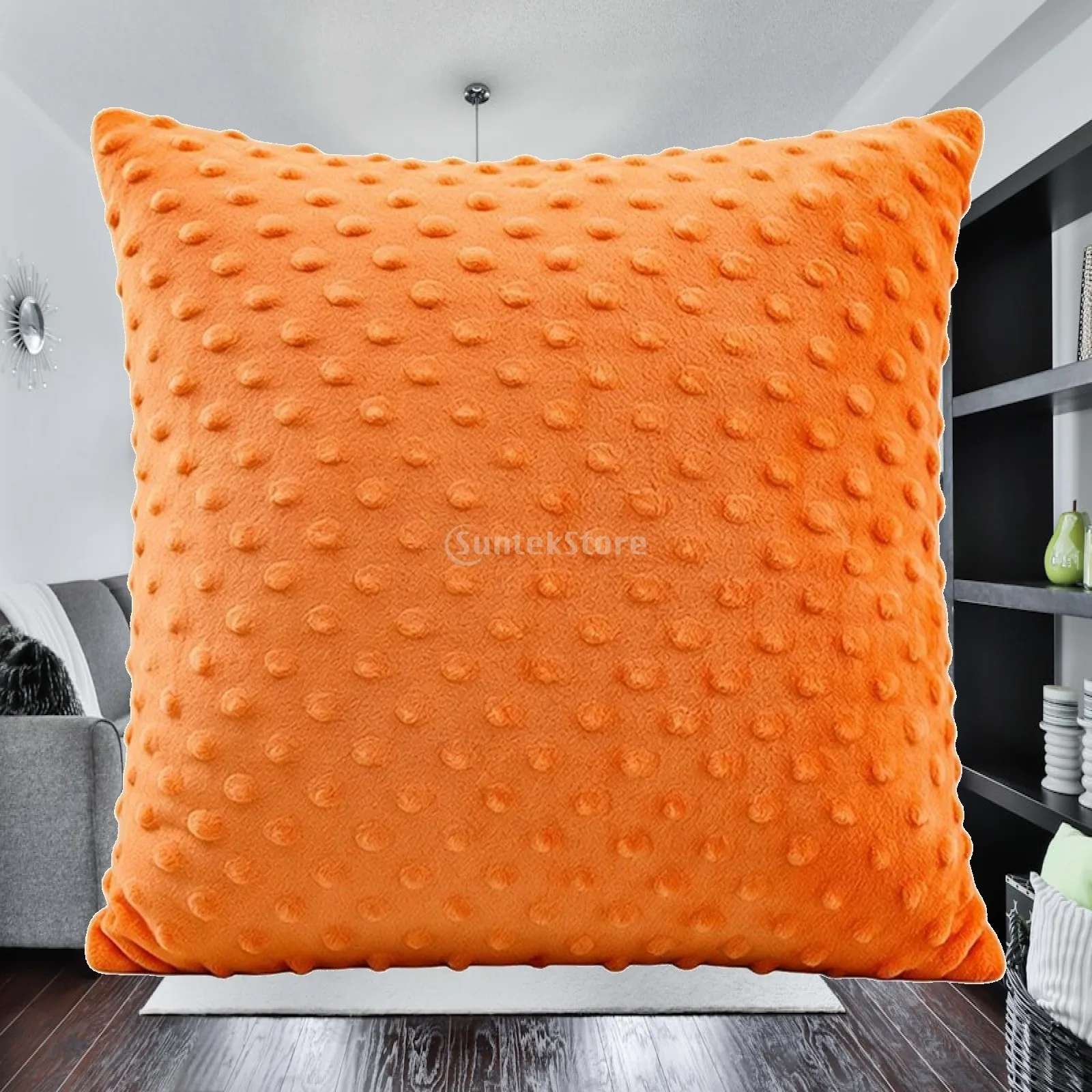 Vibrating Cushion Textured Surface Hug Pillow with PP Cotton Filling Positioning Pad with Stitched Edges Soft for Sofa, Bed