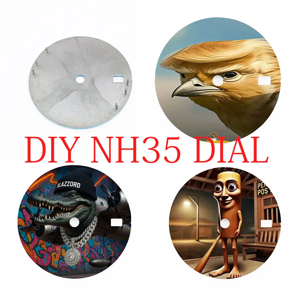

watch dial 28.5mm NH35A/NH34A Dial tung tung tung sahar Original High-Quality Watch Face Watch Dial Replacement watch Parts