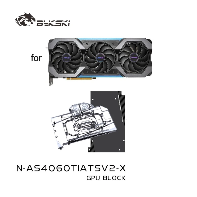 

Bykski GPU Water Block for ASUS RTX4060 Ti ATS O8G V2 GAMING Video Card / ARGB Radiator Full Cover Design N-AS4060TIATSV2-X